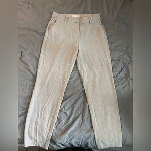 H&M Women’s Beige Patterned Dress Pants